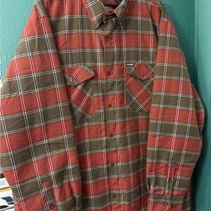 Plaid Button-Up Shirt